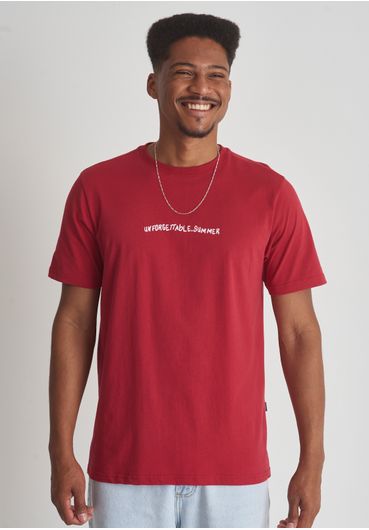 Camiseta algodão estampa unforgattable summer
