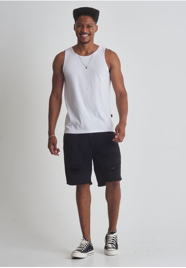 Regata básica slim fit branca