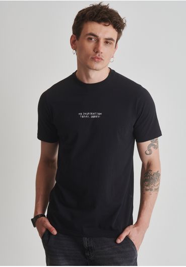 Camiseta de algodão estampa no inspiration today