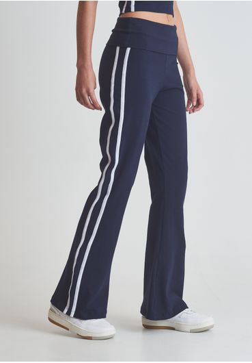 Calça cotton flare esportiva