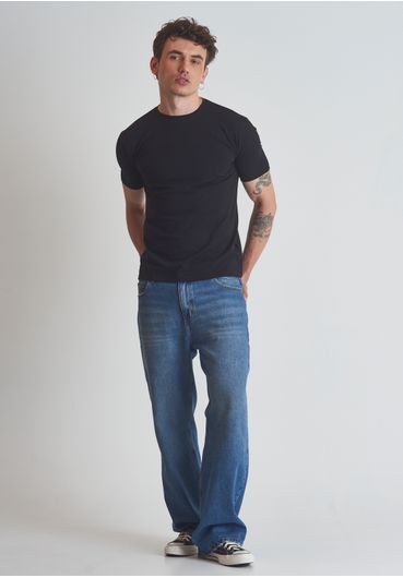 Camiseta básica cotton preta