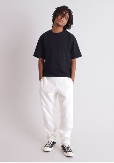 Calça de moletom reta