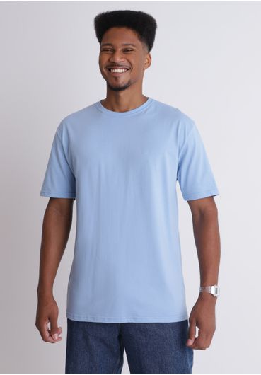 Camiseta básica céu azul