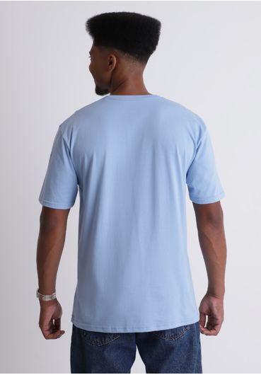 Camiseta básica céu azul