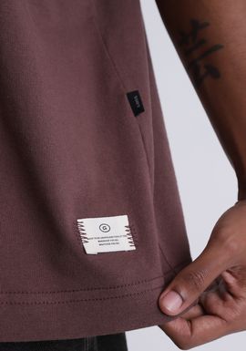 Camiseta em algodão box