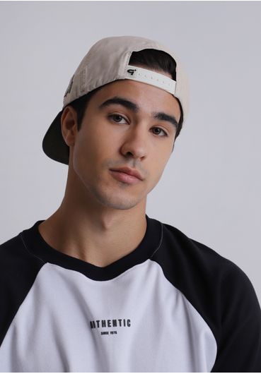 Boné five panel bicolor