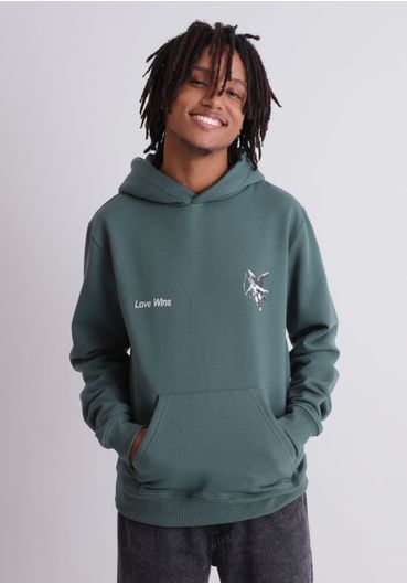 Moletom com capuz love at first strike